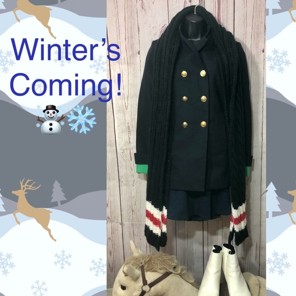 BRITISH!🇬🇧Zara Basic Collection Double Breasted Navy Blazer w/Gold Buttons🧥 - Picture 10 of 10